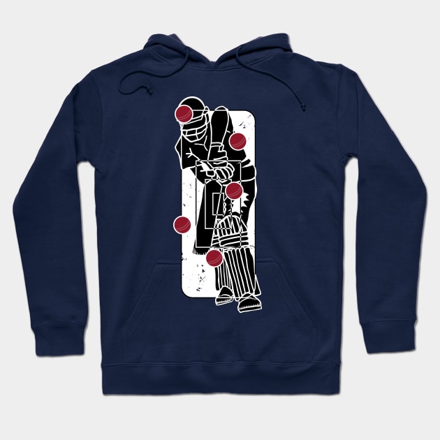 Cricket Bowler Target Practice Cricket Fan Hoodie by atomguy